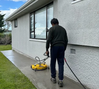acid wash concrete driveway 